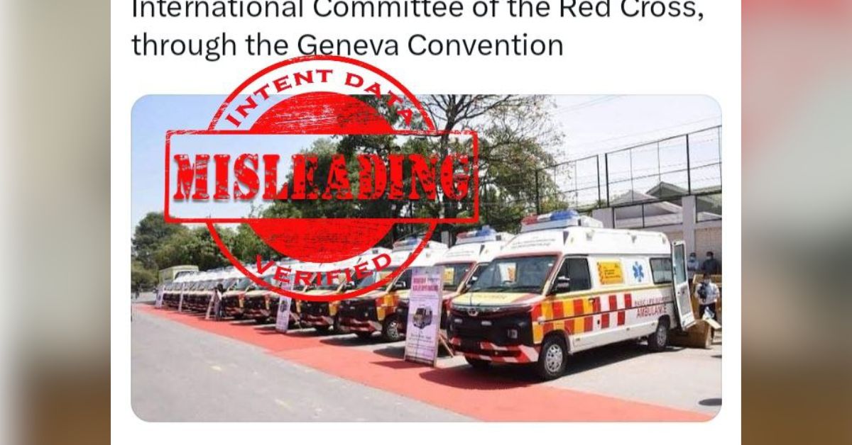 Misleading Tweets Spread False Claims of Ambulances Used in Manipur Conflict