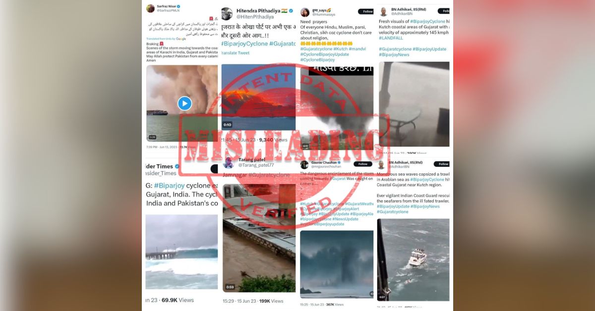 False Connections Between Old Videos and the Recent Biparjoy Cyclone in Gujarat