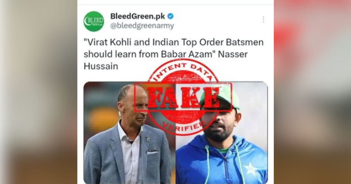 False Quote Circulation: Nasser Hussain Denies Comparing Indian Batters to Babar Azam and Kane Williamson