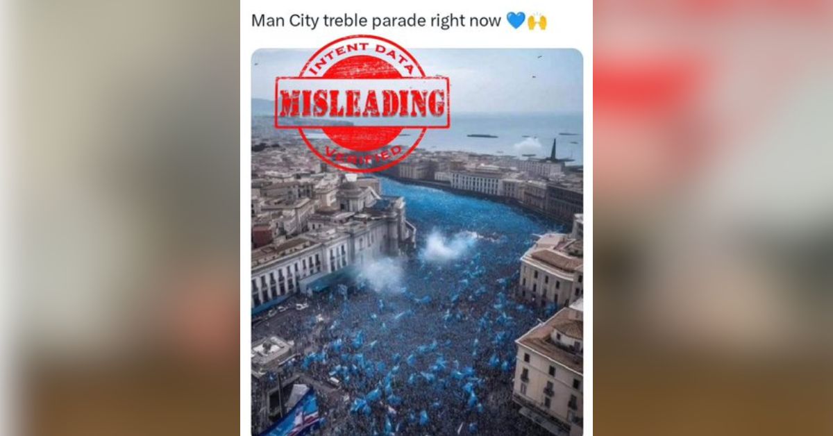 False Claims Surface as Image of Napoli Celebrations Mistakenly Attributed to Manchester City