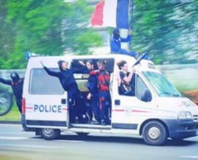 Viral Image of Captured Police Van in France Riots Debunked as Movie Clip
