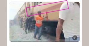 Misleading Video Circulates on Social Media Claiming Train Halted Midway and Pushed by Jawans and Railway Staff