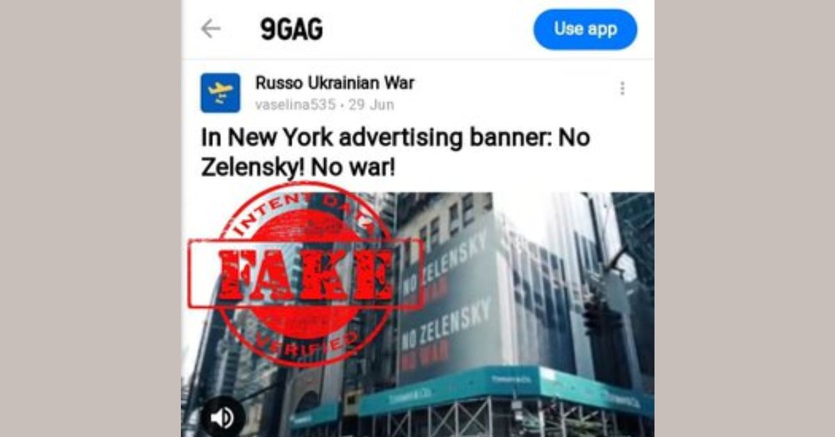 The Misinformation Menace: Debunking the Fake Anti-Zelensky Billboard Video