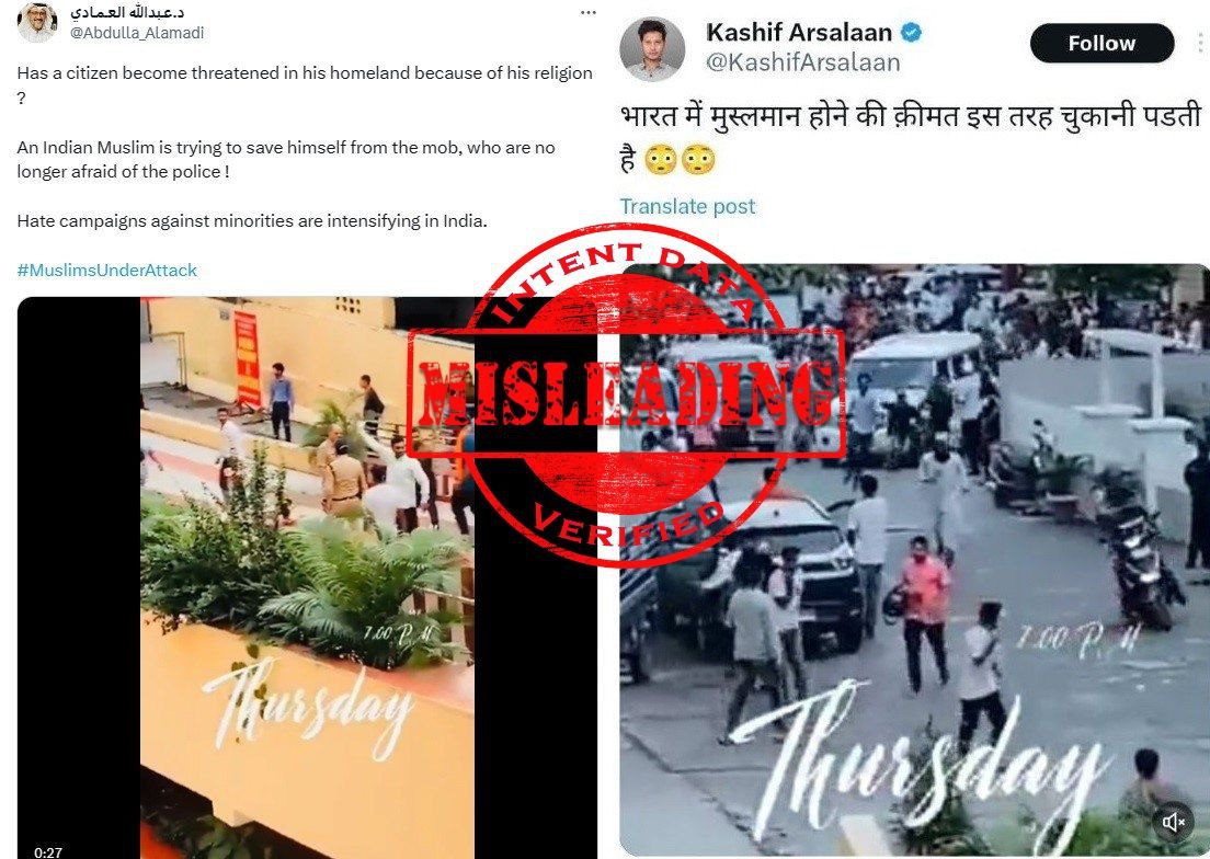 Man Was Chased Away by Angry Protesters After the Brutal Attack on Aman Bhandari in Dehradun, Propaganda Accounts Make False Claims: Fact-Check