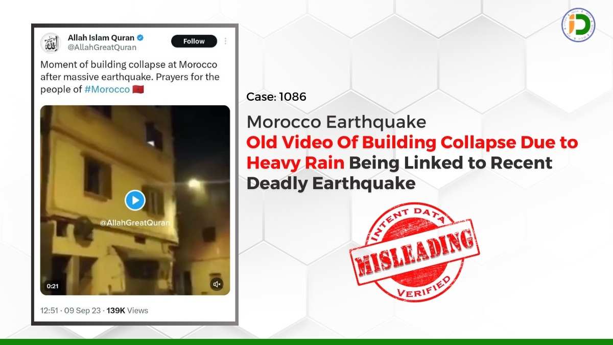 Morocco Earthquake— Old Video Of Building Collapse Due to Heavy Rain Being Linked to Recent Deadly Earthquake: Fact-Check