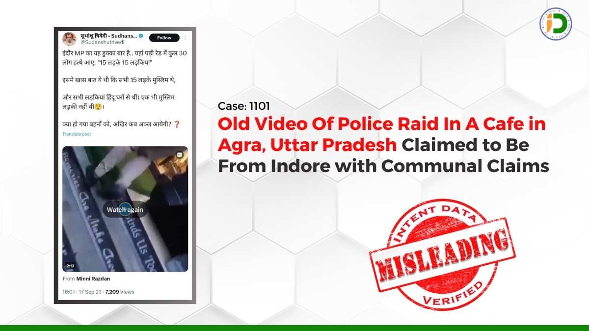 Old Video Of Police Raid In Agra, Uttar Pradesh Claimed to Be From Indore with Communal Claims