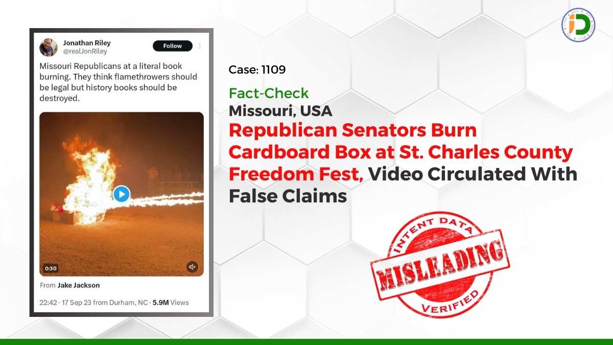 Missouri, USA—Republican Senators Burn Cardboard Box at St. Charles County Freedom Fest, Video Circulated With False Claims: Fact-Check