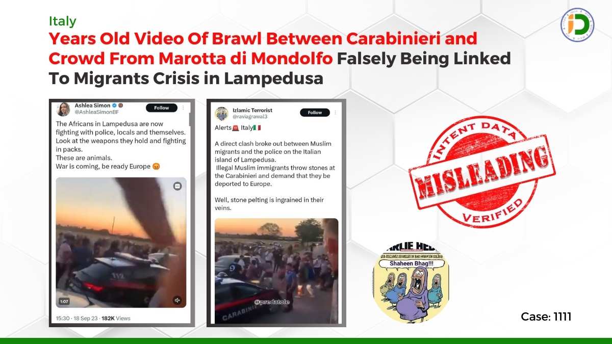 Italy — Years Old Video Of Brawl Between Carabinieri and Crowd From Marotta di Mondolfo Falsely Being Linked To Migrants Crisis in Lampedusa