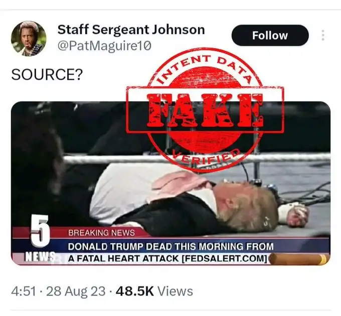 Detroit, USA— Old Image Of Donald Trump Lying On a Mat Circulates as He Died of a Heart Attack: Fact-Check