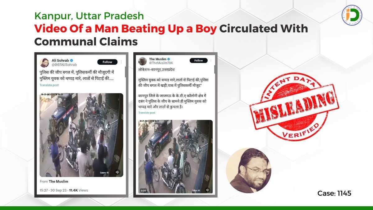 Kanpur, Uttar Pradesh — Video Of a Man Beating Up a Boy Circulated With Communal Claims: Fact-Check
