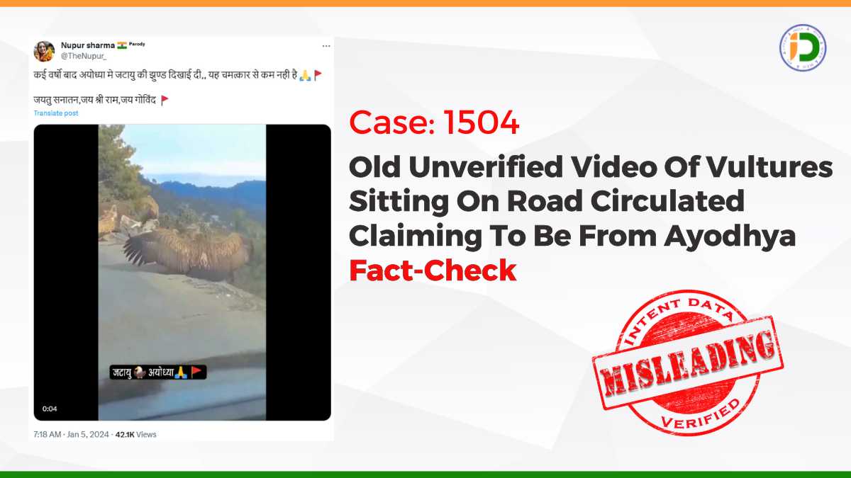 Old unverified video of vultures claimed to be from Ayodhya