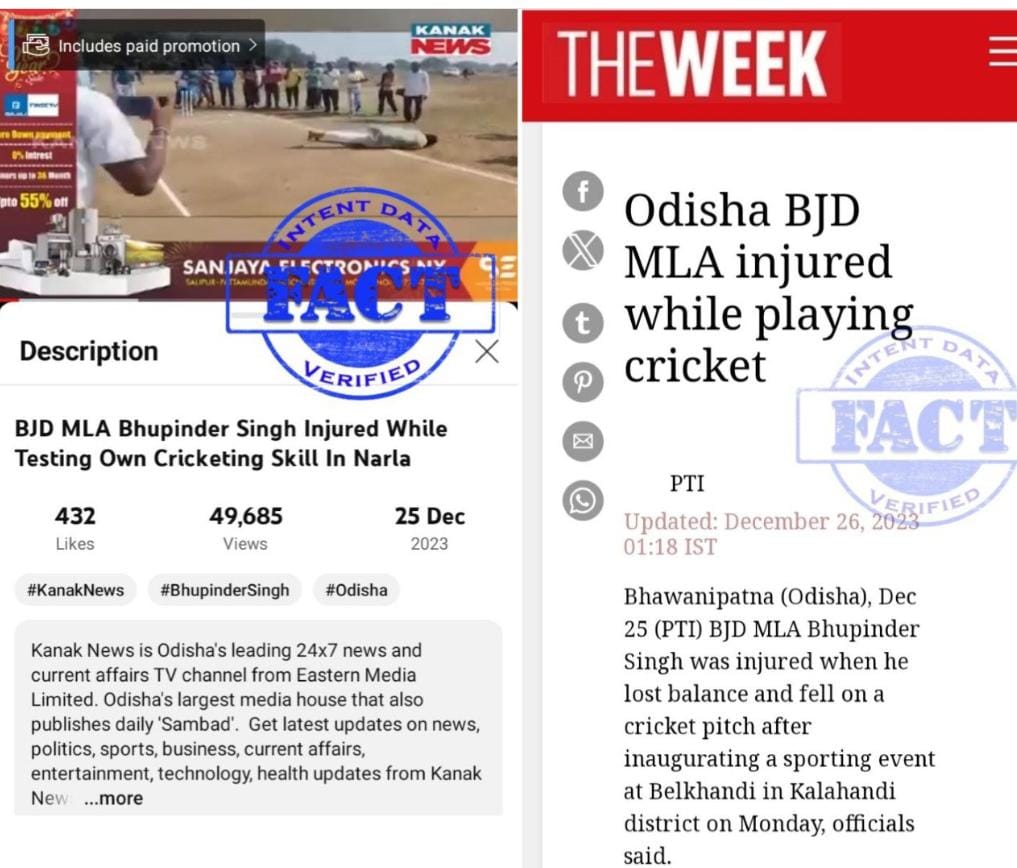 Rajasthan Chief Minister Bhajan Lal Sharma falls on cricket pitch?