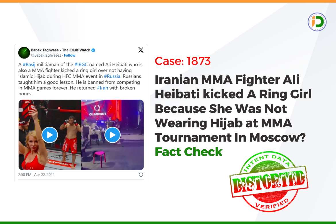 Iranian MMA Fighter Ali Heibati kicked A Ring Girl? Fact