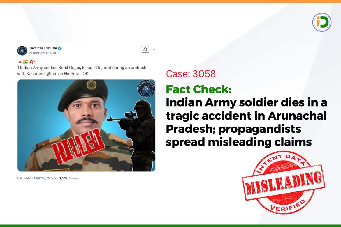 Fact Check: Indian Army soldier dies in a tragic accident in Arunachal ...