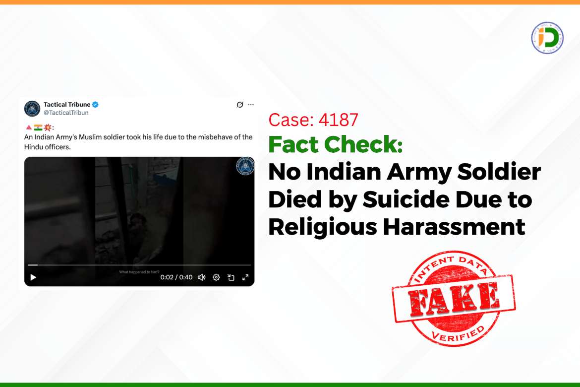 Fact Check: No Indian Army Soldier Died by Suicide Due to Religious ...